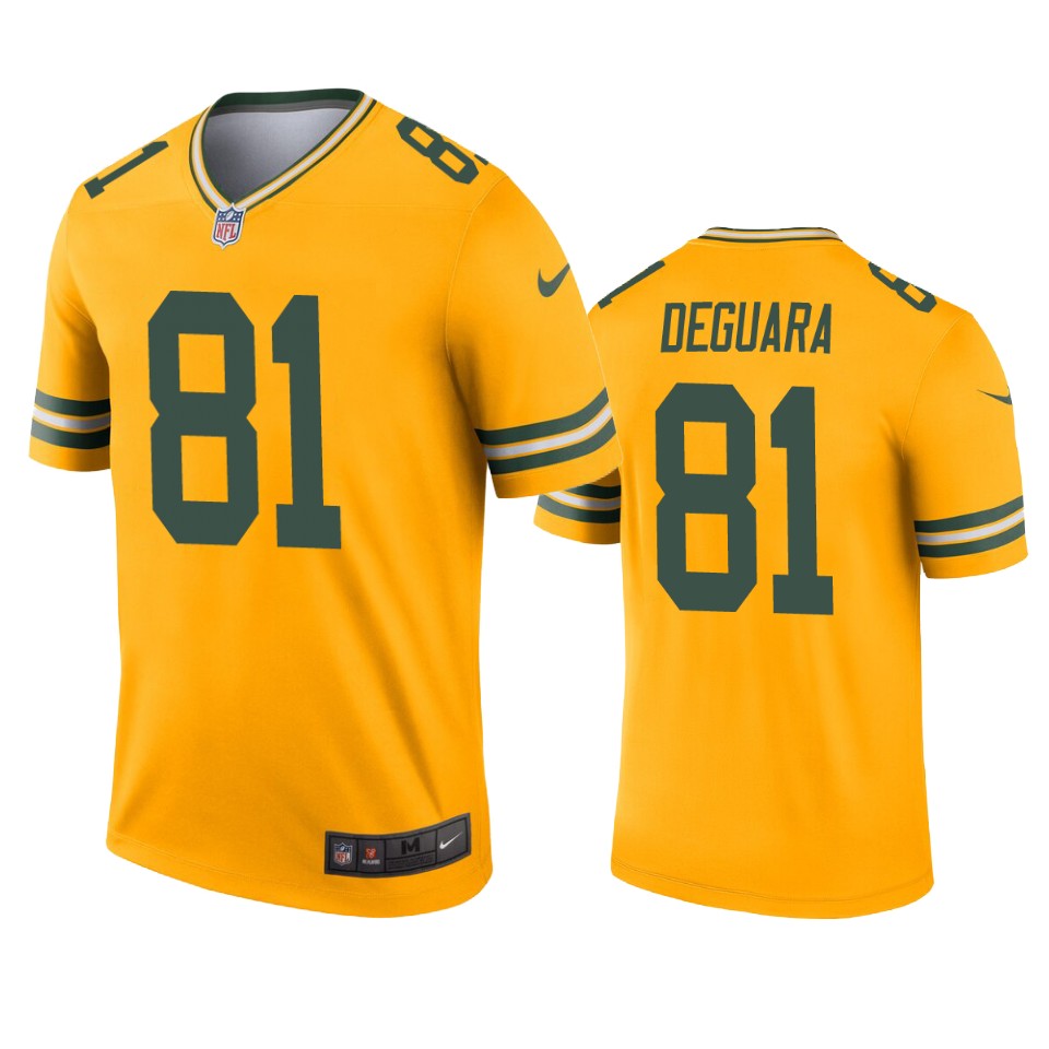 men's packers josiah deguara gold inverted legend jersey
