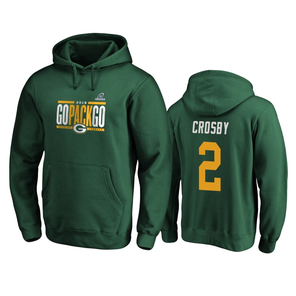 men's packers mason crosby green 2019 nfl playoffs hometown checkdown pullover hoodie