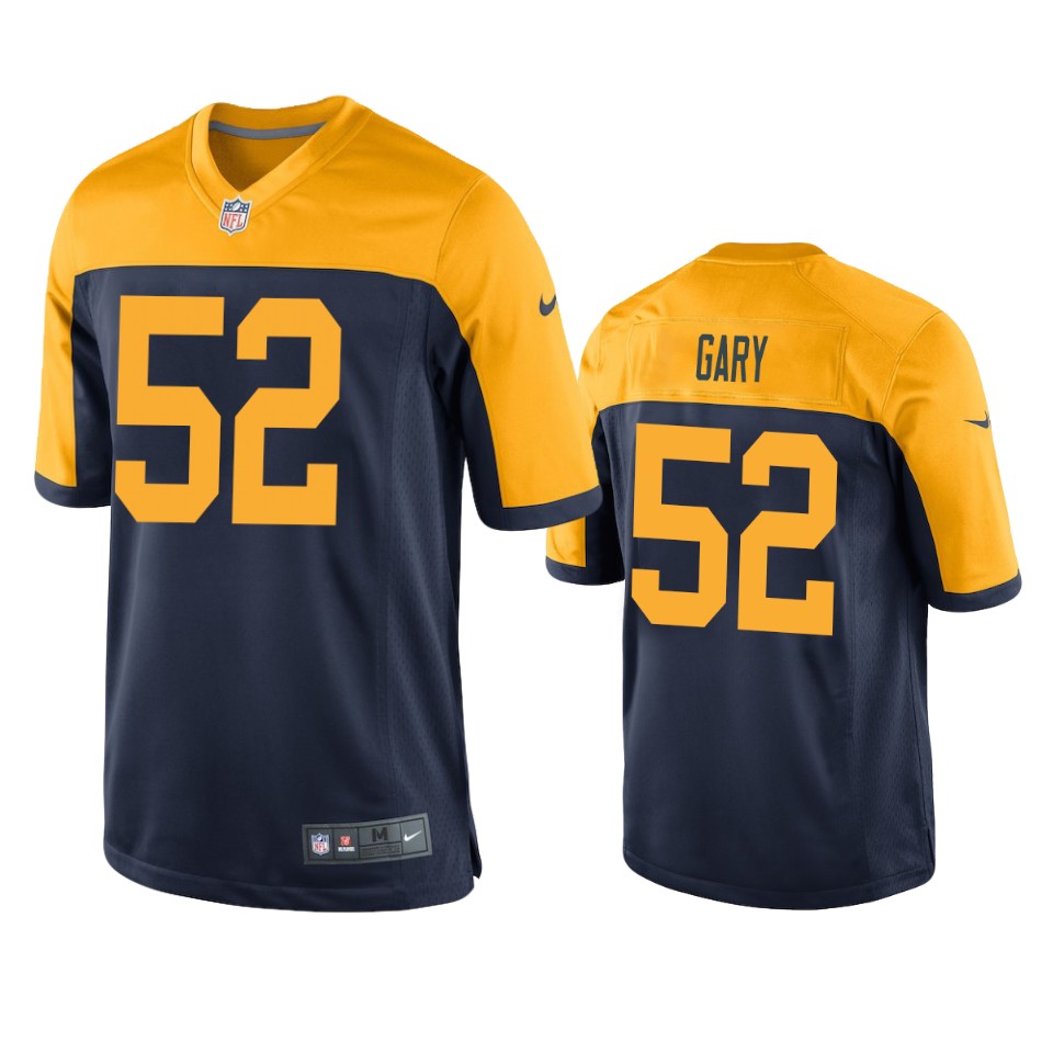 men's packers rashan gary navy game jersey