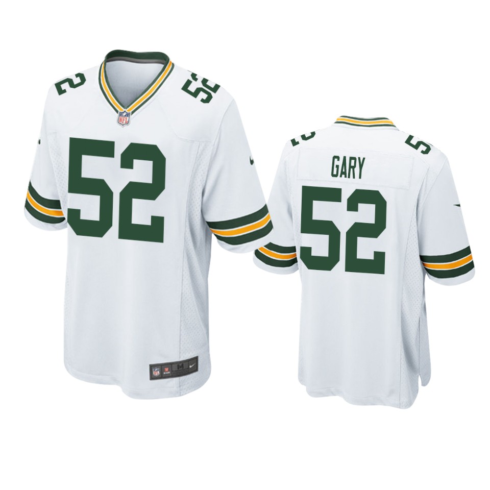 men's packers rashan gary white game jersey