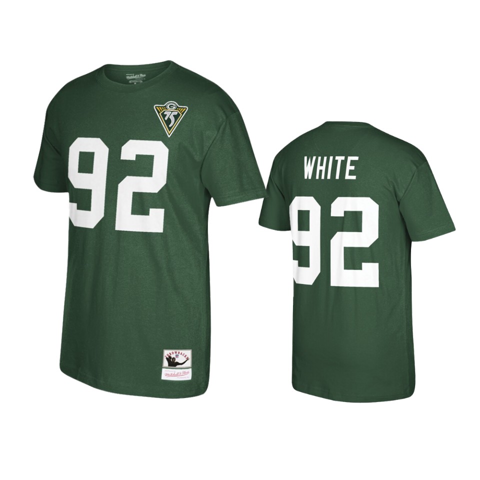 men's packers reggie white green retired player t shirt