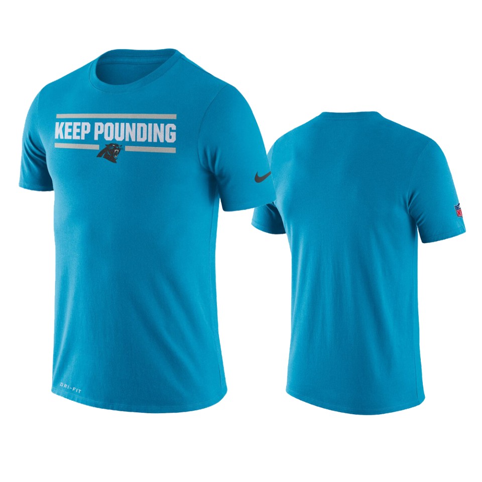 men's panthers blue sideline local performance t shirt