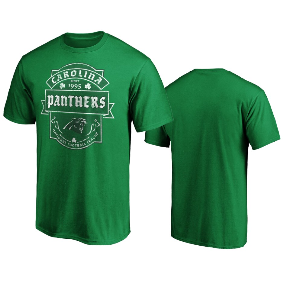 men's panthers green st. patrick's day celtic t shirt
