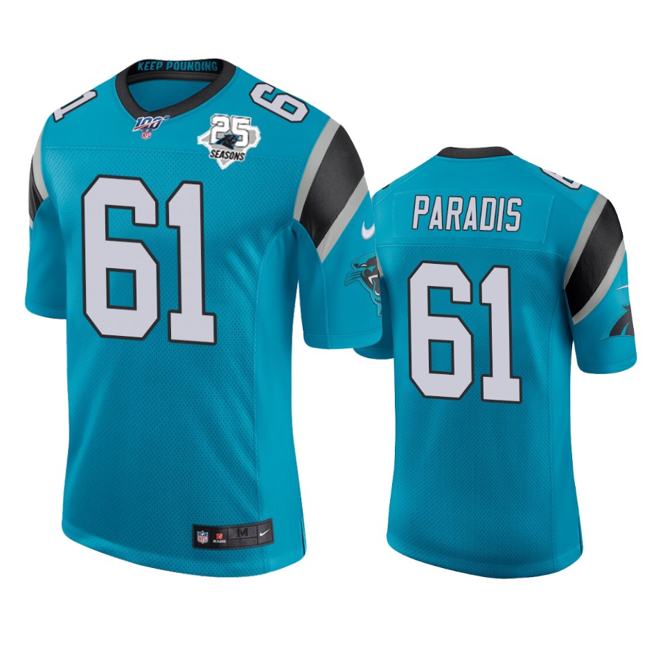 men's panthers matt paradis blue 25th season classic limited jersey