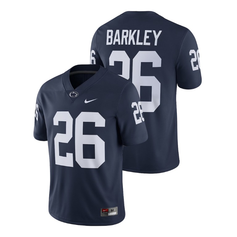 men's penn state nittany lions 26 saquon barkley navy alumni football game player jersey