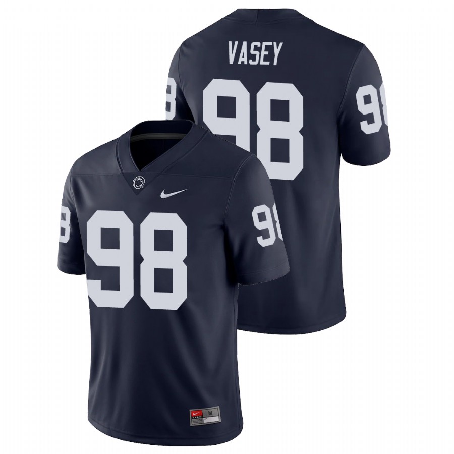 men's penn state nittany lions dan vasey navy college football game jersey