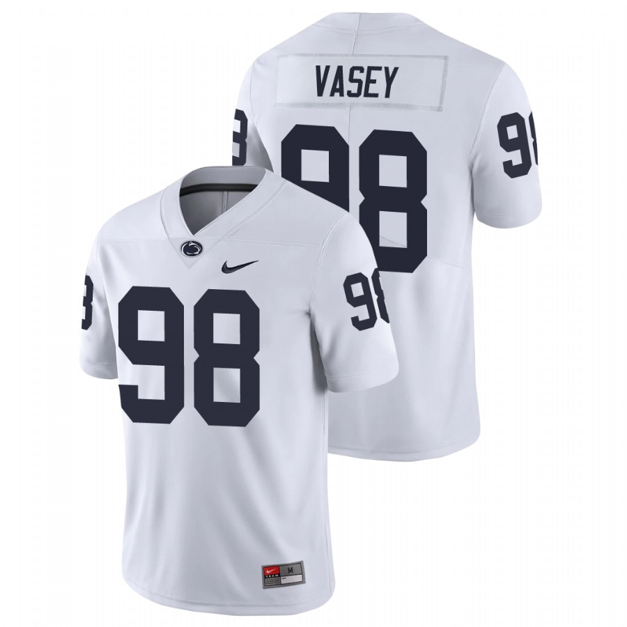 men's penn state nittany lions dan vasey white limited college football jersey