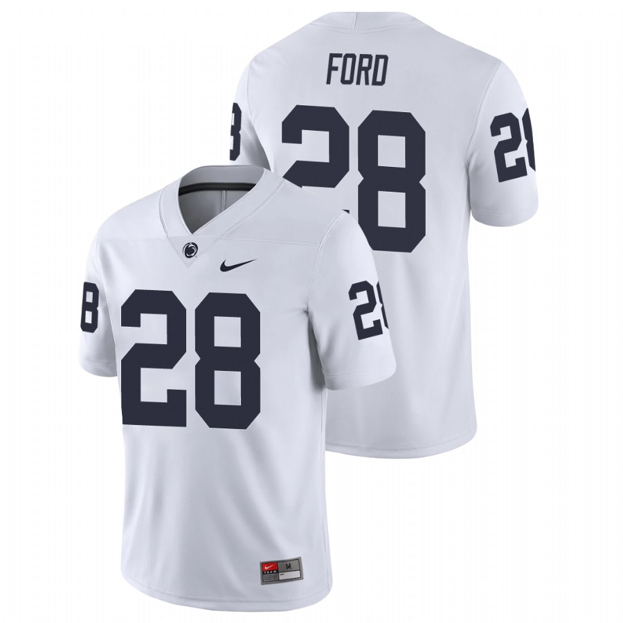men's penn state nittany lions devyn ford white college football game jersey