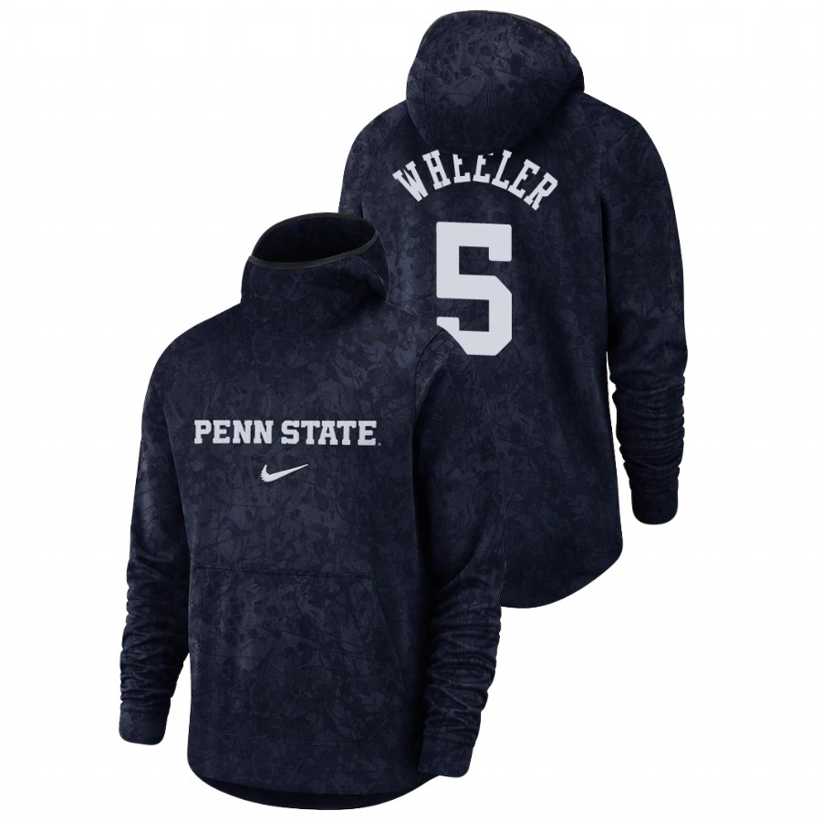 men's penn state nittany lions jamari wheeler team logo pullover navy basketball spotlight hoodie