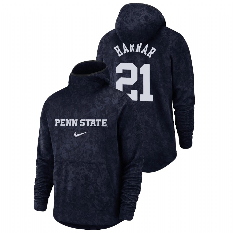 men's penn state nittany lions john harrar team logo pullover navy basketball spotlight hoodie