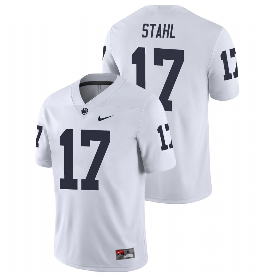 men's penn state nittany lions mason stahl white college football game jersey