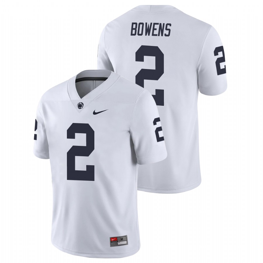 men's penn state nittany lions micah bowens white college football game jersey
