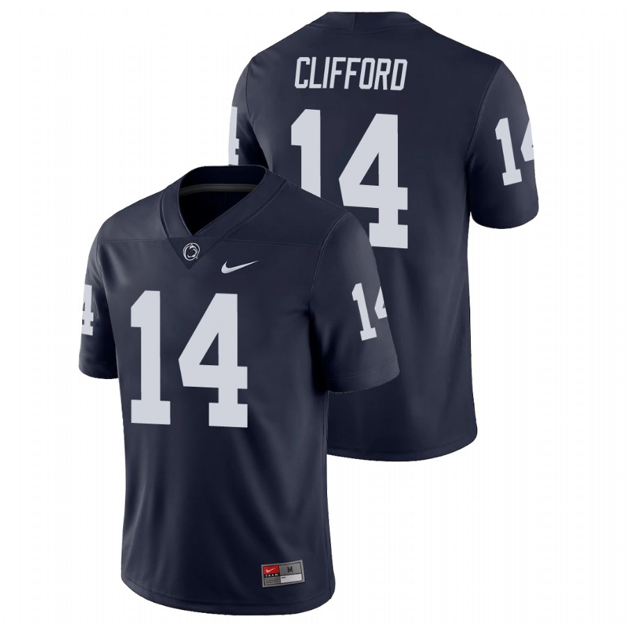 men's penn state nittany lions sean clifford navy college football game jersey