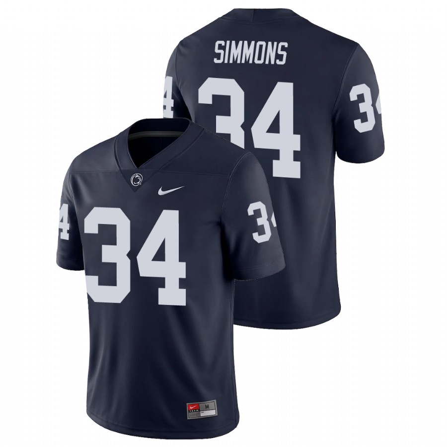 men's penn state nittany lions shane simmons navy college football game jersey