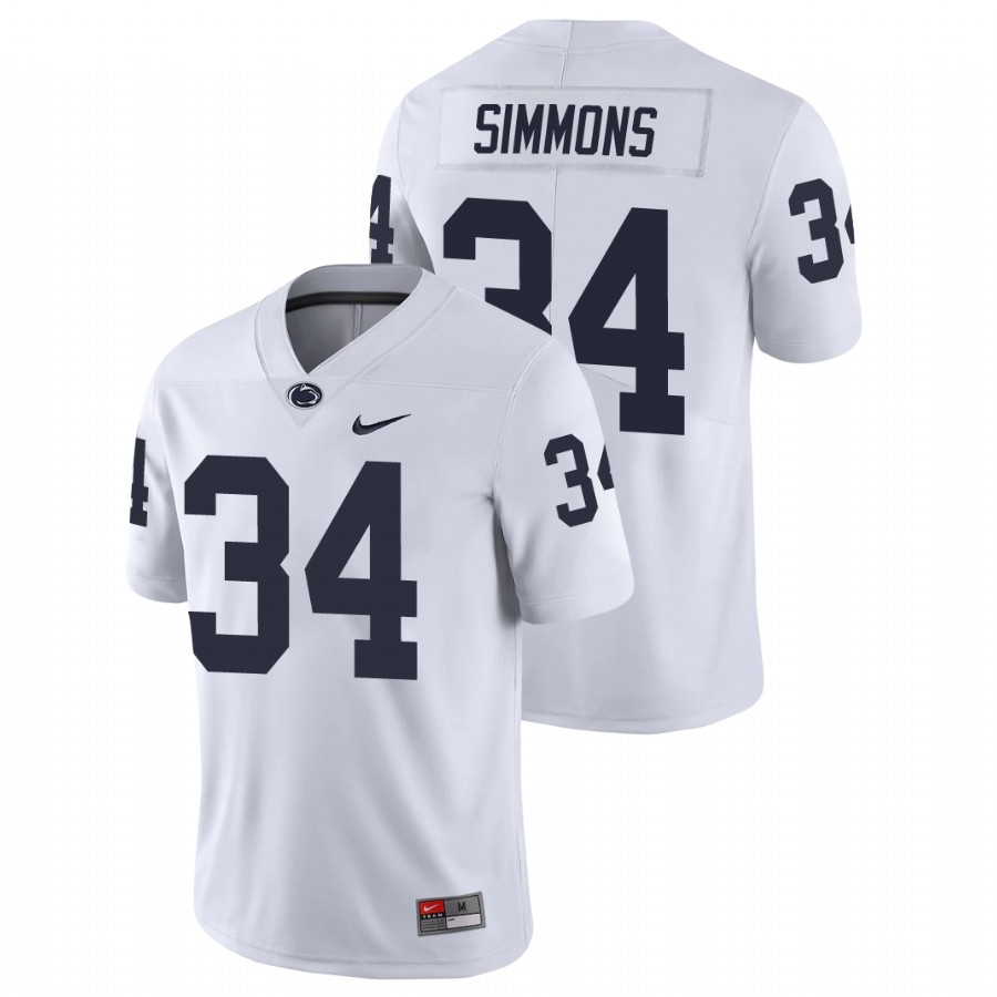 men's penn state nittany lions shane simmons white limited college football jersey