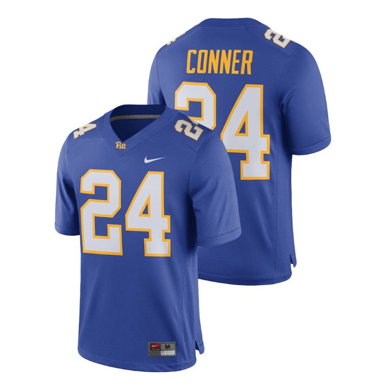 men's pittsburgh panthers 24 james conner royal alumni football game player jersey