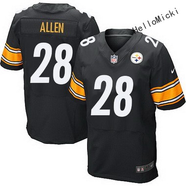 men's pittsburgh steelers #28 cortez allen black team color nfl nike elite jersey