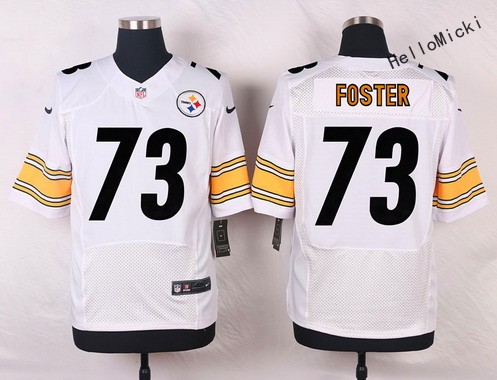 men's pittsburgh steelers #73 ramon foster white road nfl nike elite jersey