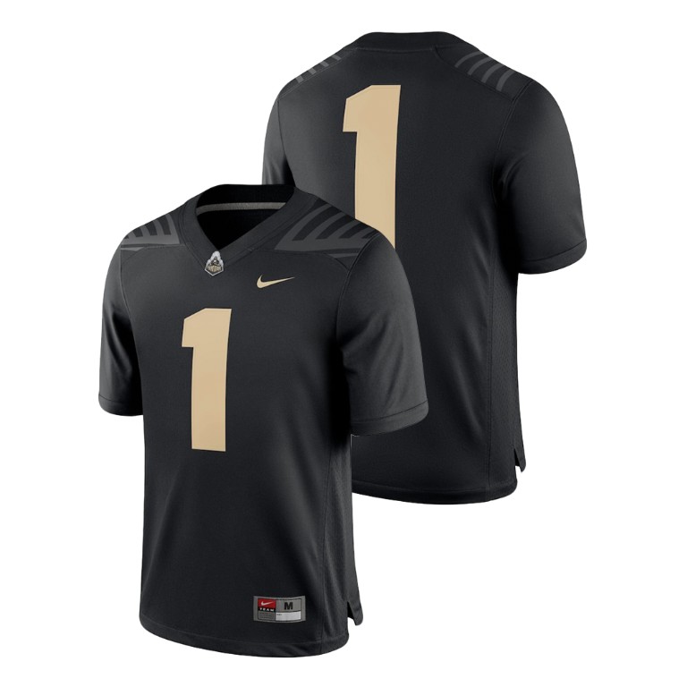 men's purdue boilermakers 1 black college football 2018 game jersey