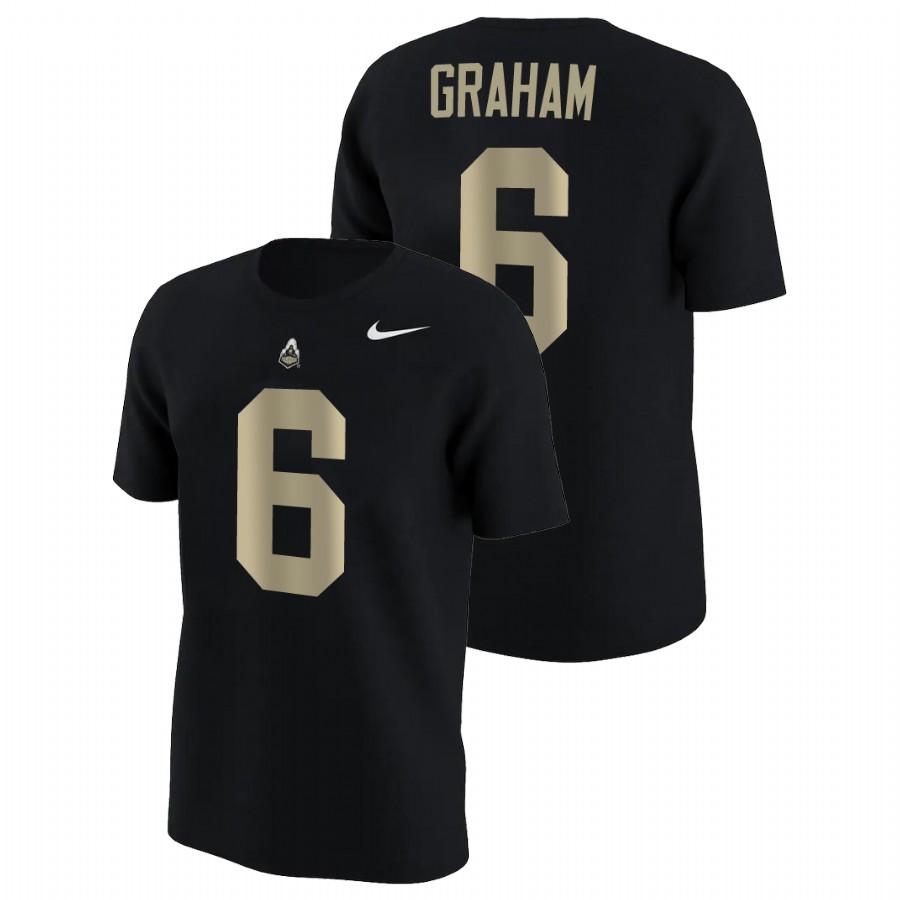 men's purdue boilermakers college football name & number jalen graham black t shirt