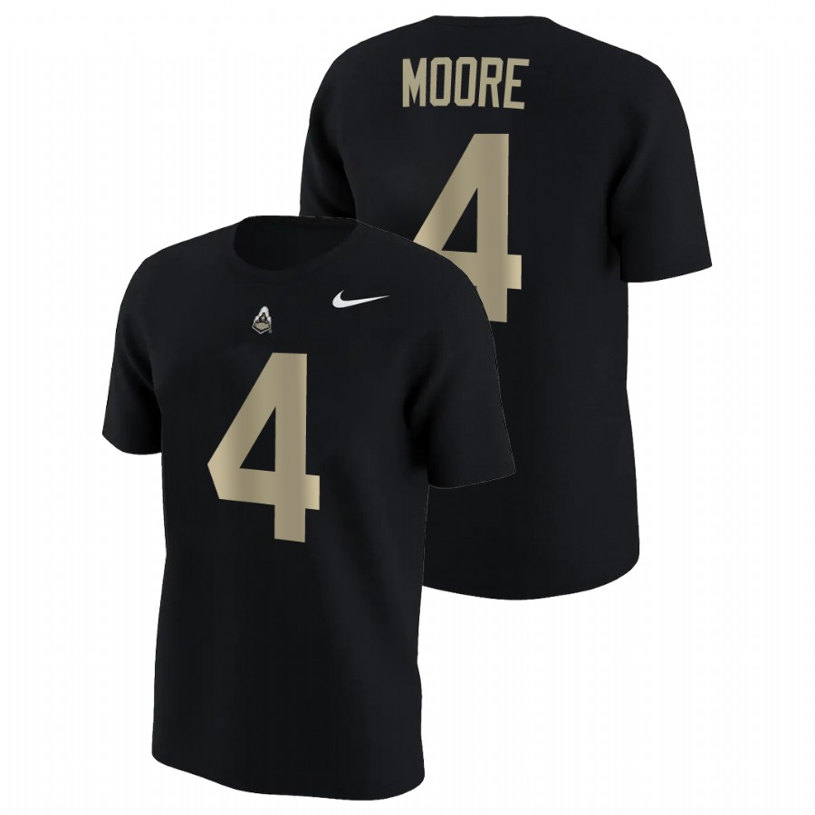 men's purdue boilermakers college football name & number rondale moore black t shirt