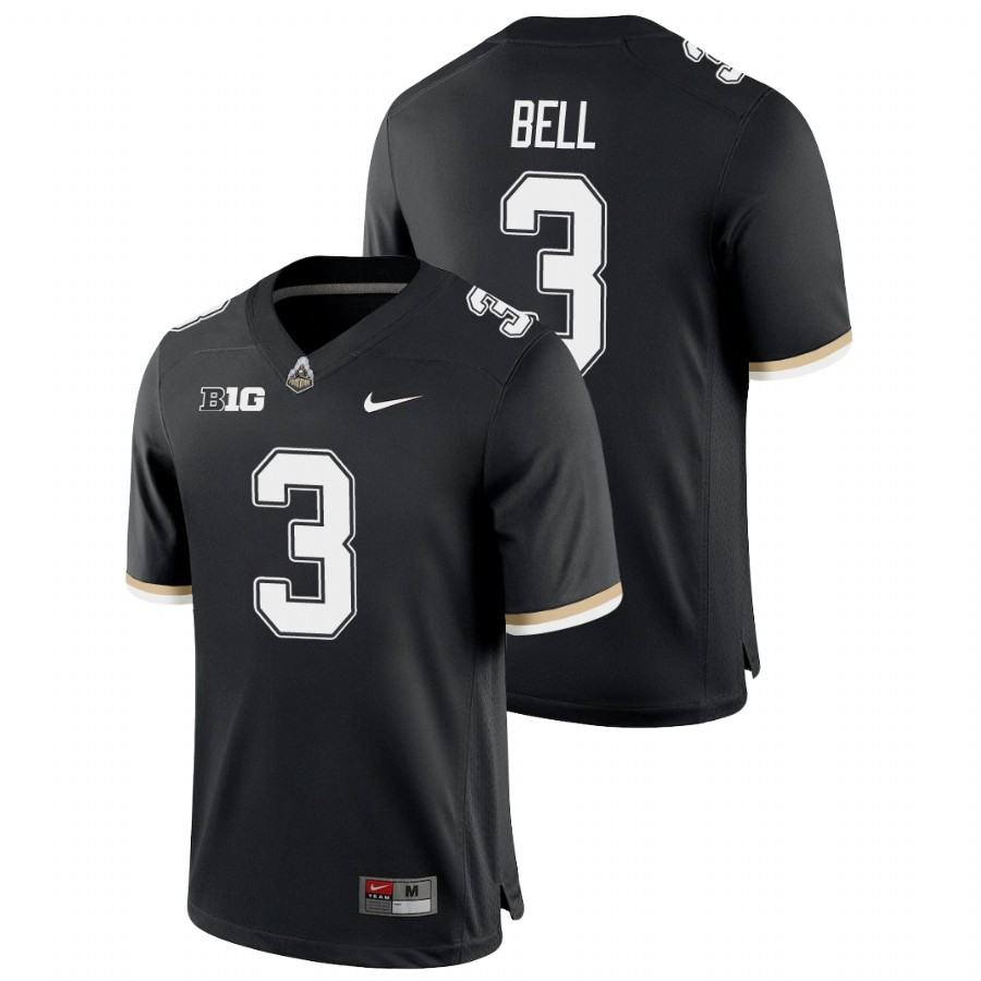 men's purdue boilermakers david bell black college football game jersey