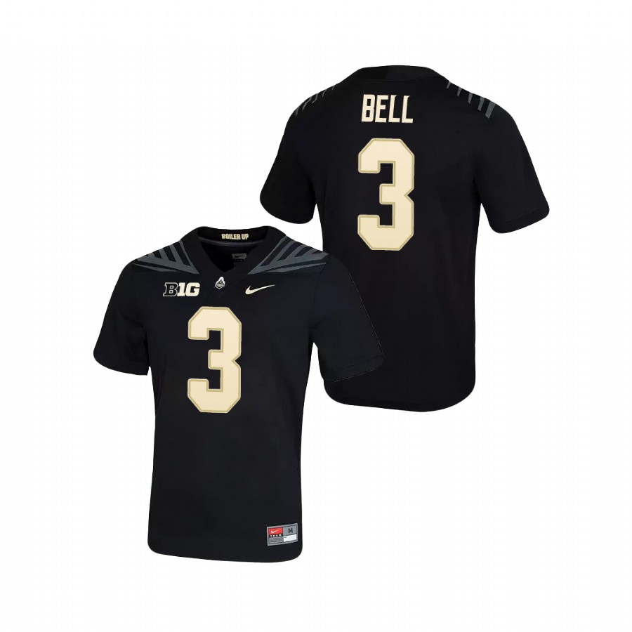 men's purdue boilermakers david bell black game football jersey