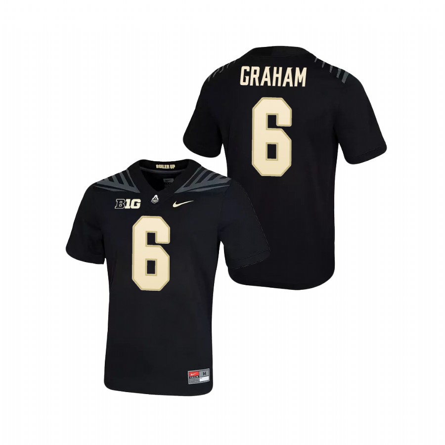 men's purdue boilermakers jalen graham black game football jersey