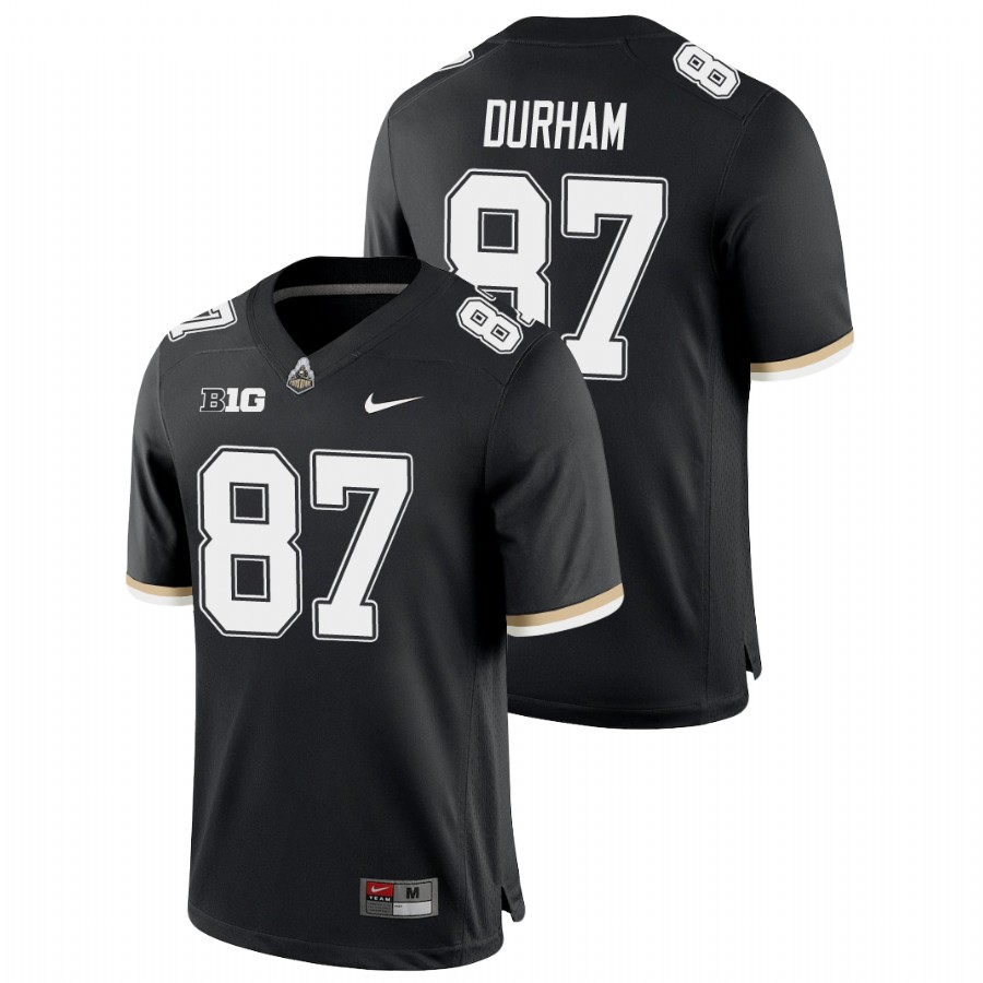 men's purdue boilermakers payne durham black college football game jersey