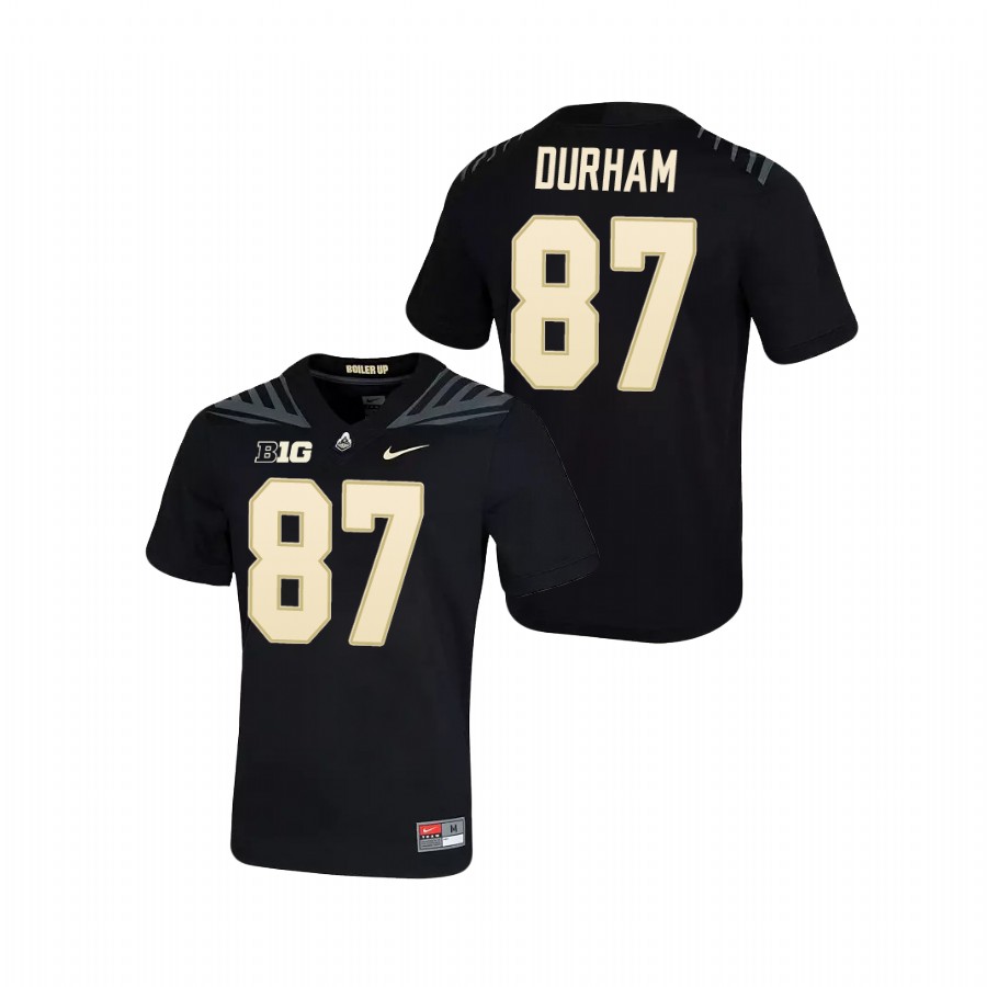 men's purdue boilermakers payne durham black game football jersey