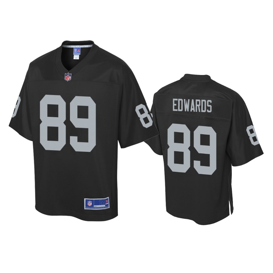 men's raiders bryan edwards black pro line jersey