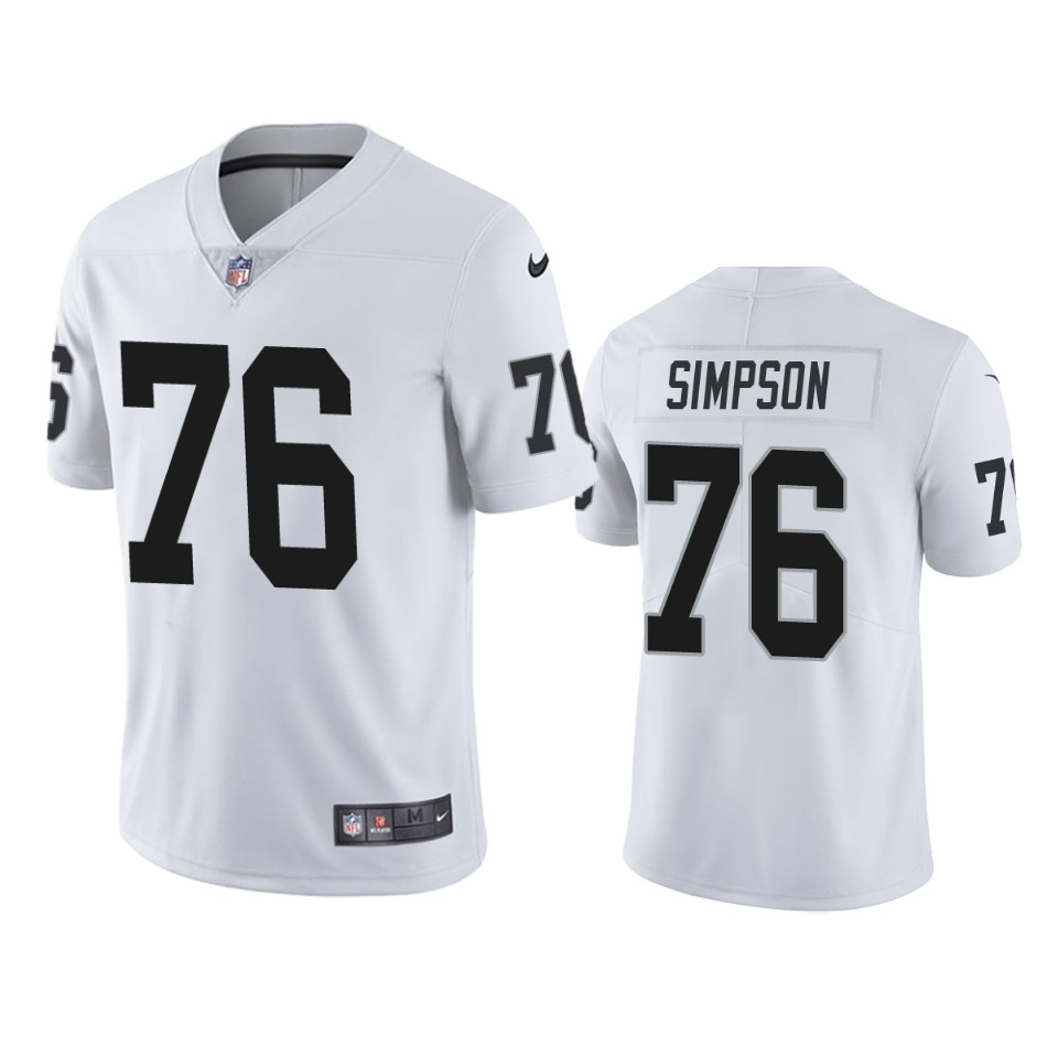 men's raiders john simpson white vapor untouchable limited jersey