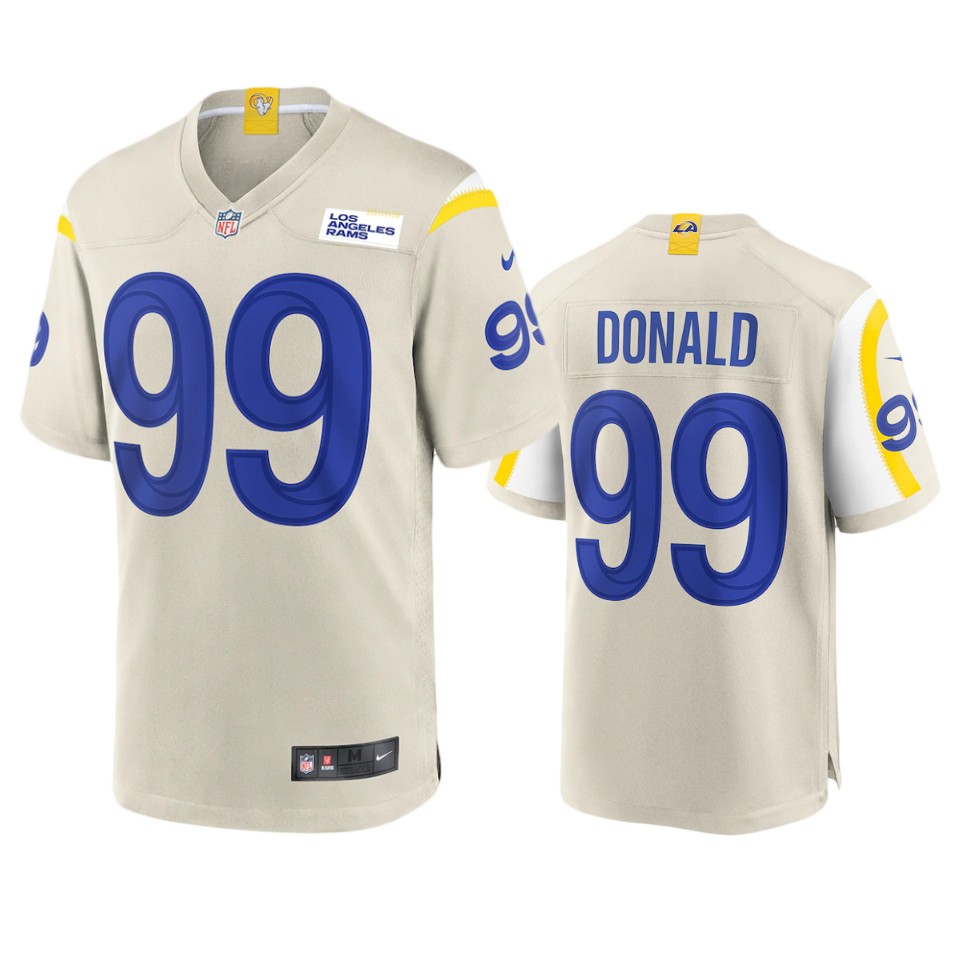 men's rams aaron donald bone 2020 game jersey