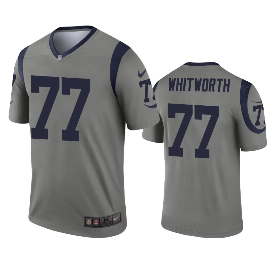 men's rams andrew whitworth gray inverted legend jersey