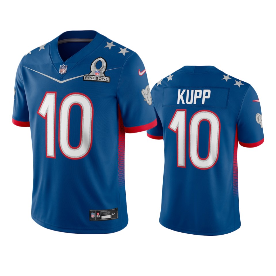 men's rams cooper kupp royal game 2022 nfc pro bowl jersey