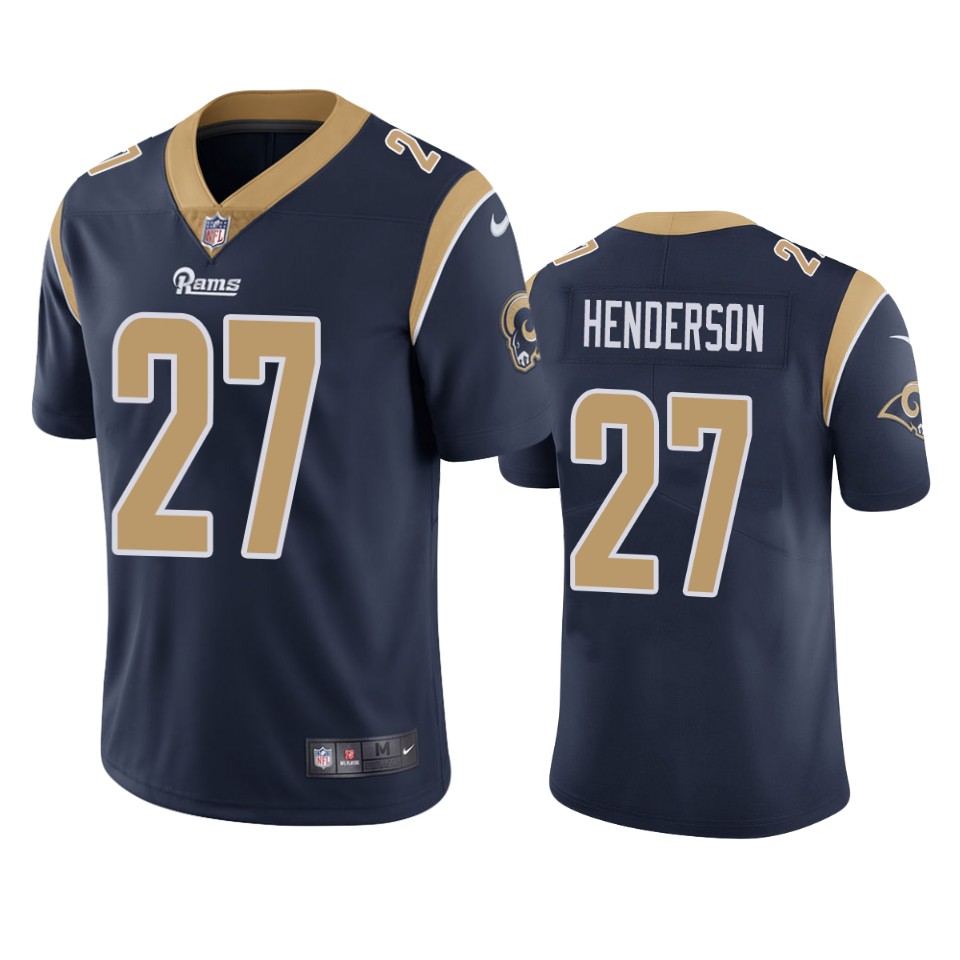 men's rams darrell henderson navy vapor limited jersey