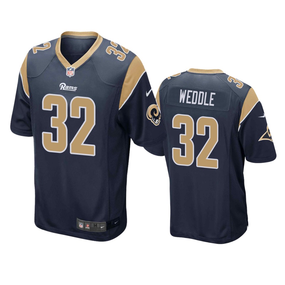 men's rams eric weddle navy game jersey