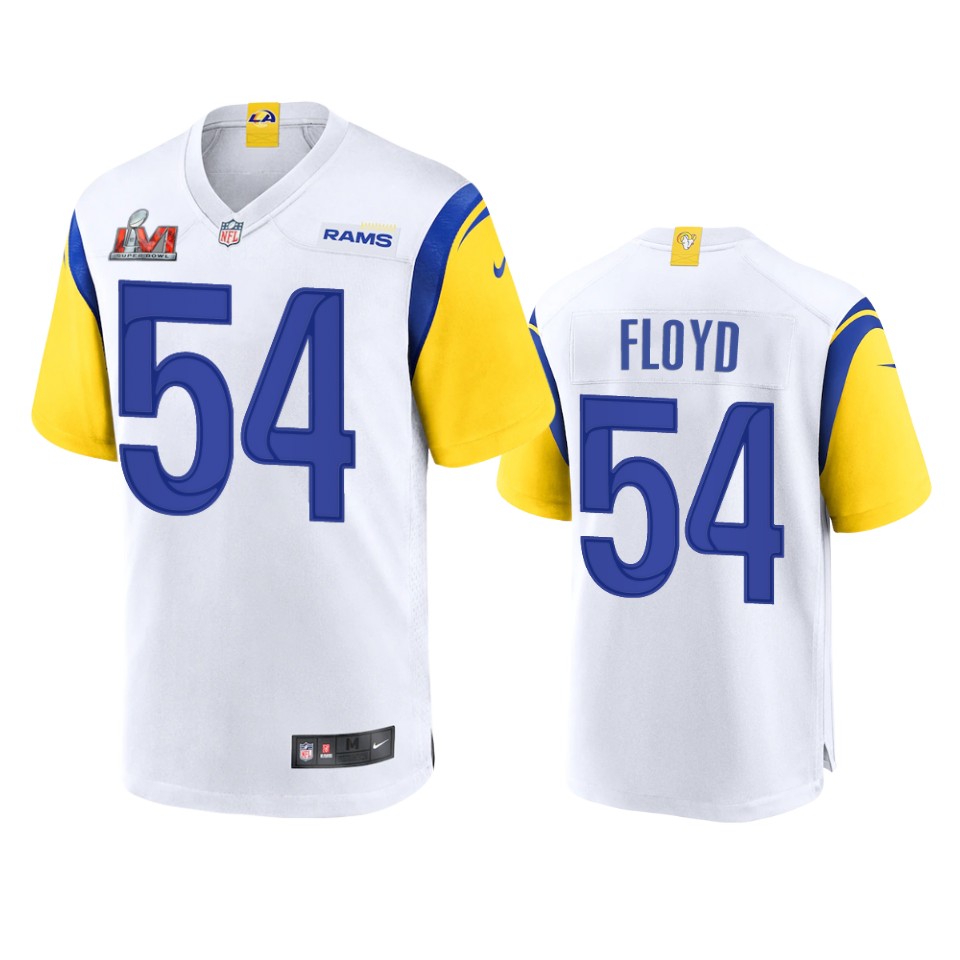 men's rams leonard floyd white super bowl lvi game jersey