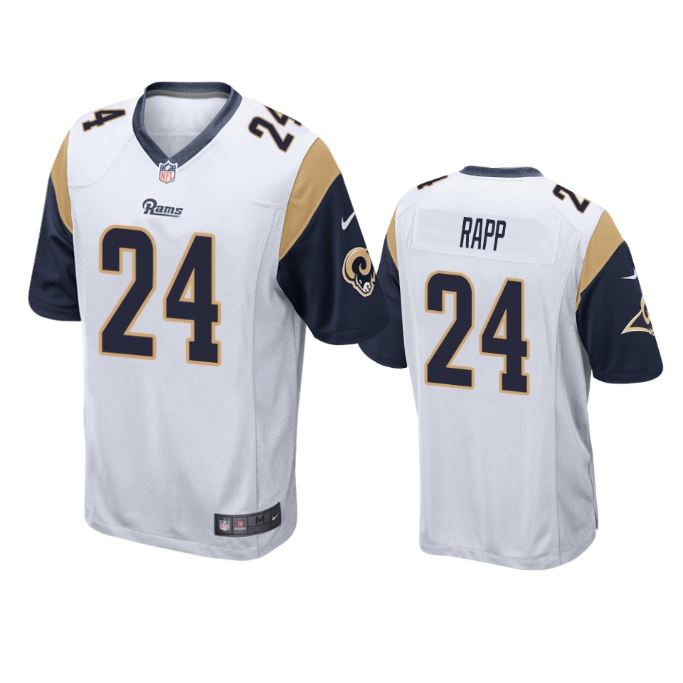 men's rams taylor rapp white game jersey