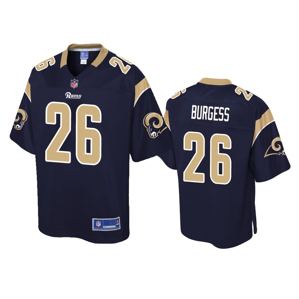 men's rams terrell burgess navy pro line jersey