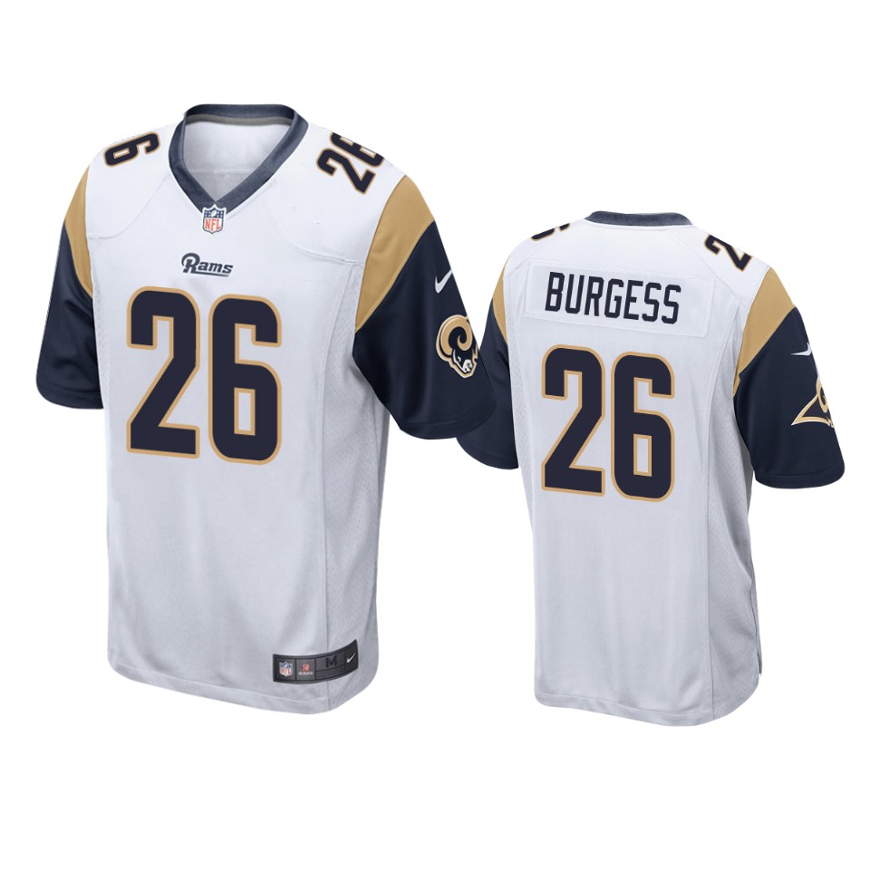 men's rams terrell burgess white game jersey