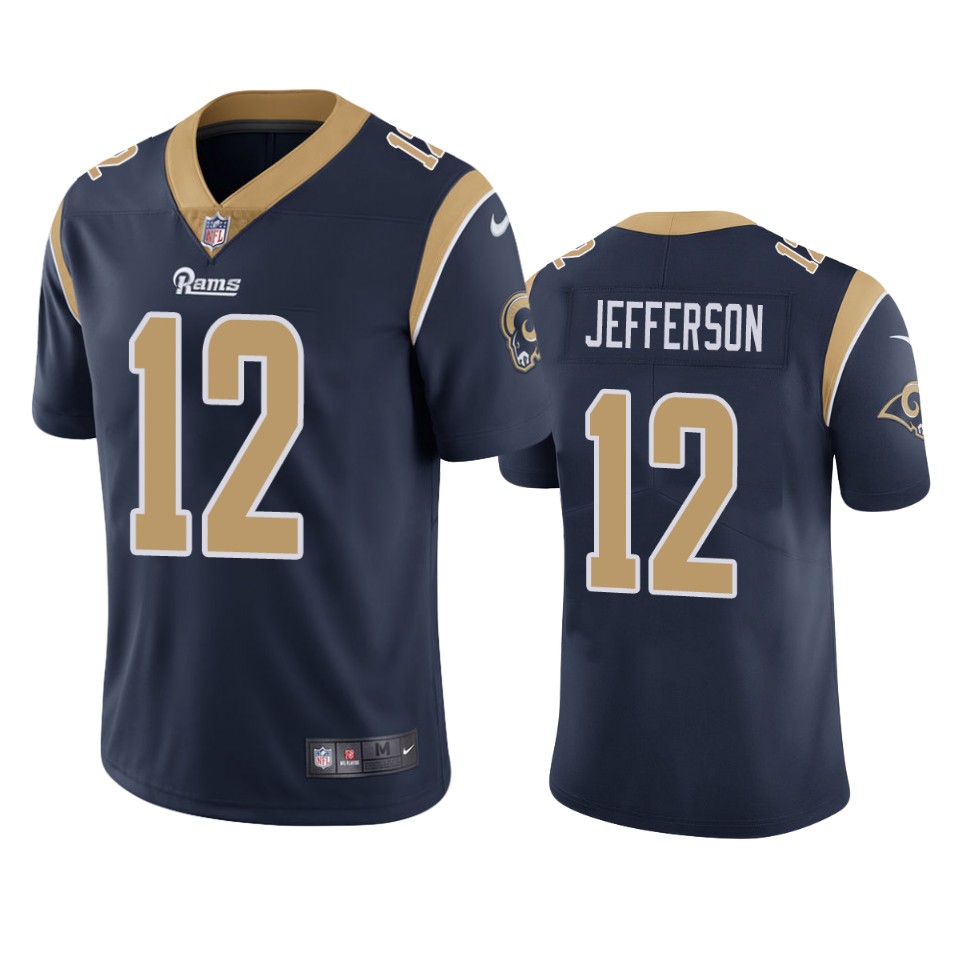 men's rams van jefferson navy vapor limited jersey