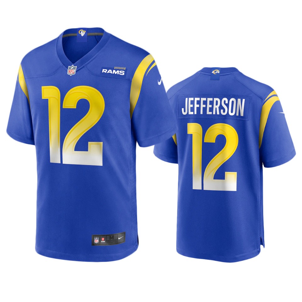 men's rams van jefferson royal 2020 game jersey