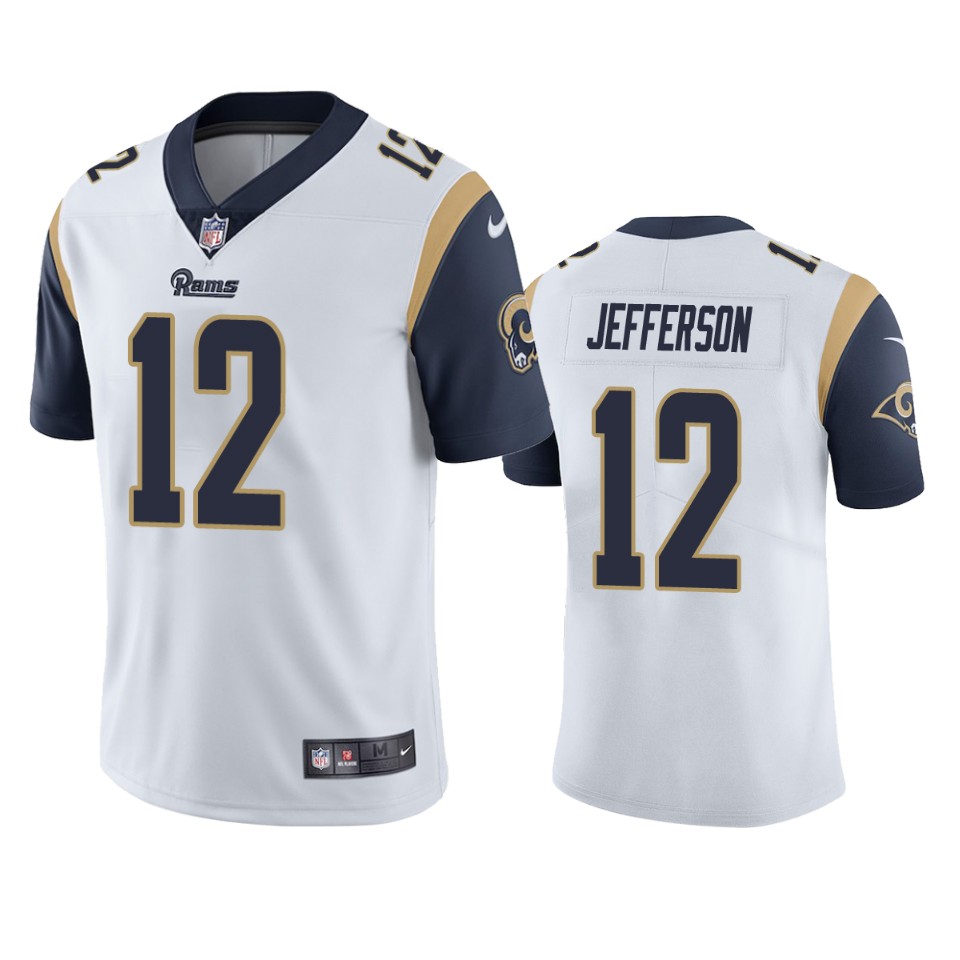men's rams van jefferson white vapor limited jersey