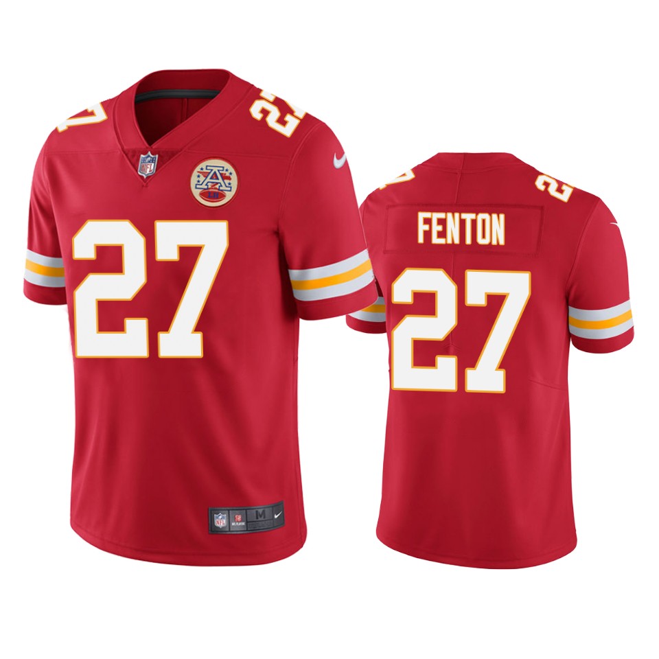 men's rashad fenton chiefs red vapor jersey
