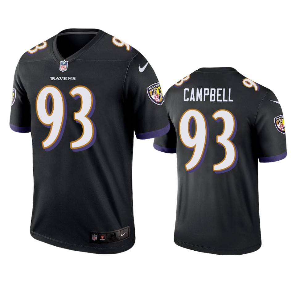 men's ravens calais campbell black legend jersey