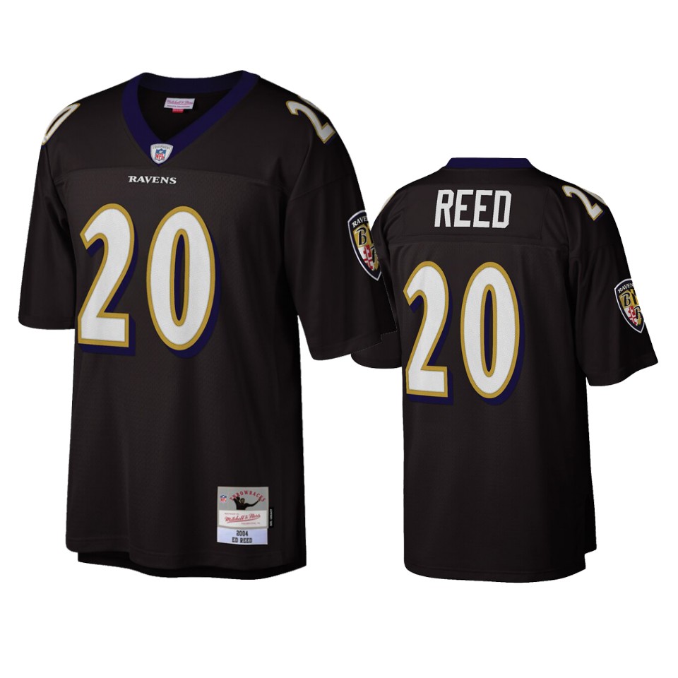 men's ravens ed reed black retired player jersey