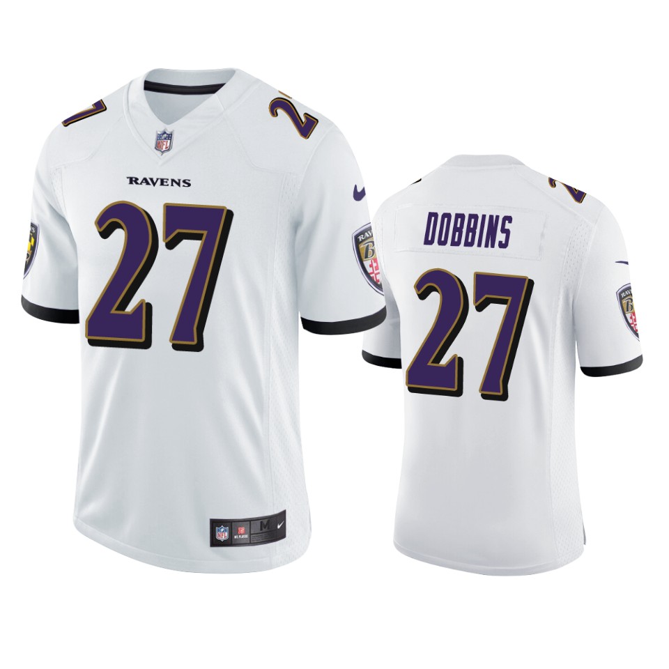 men's ravens j.k. dobbins white vapor limited jersey