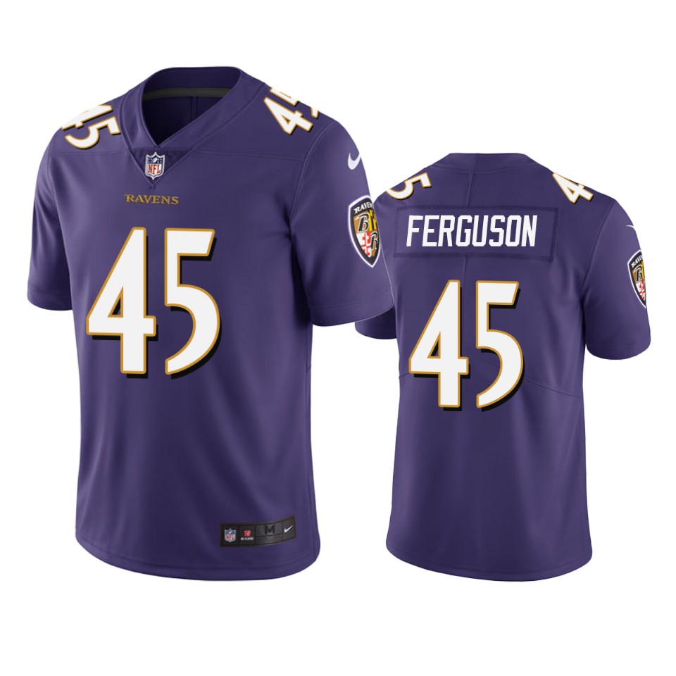 men's ravens jaylon ferguson purple vapor limited jersey