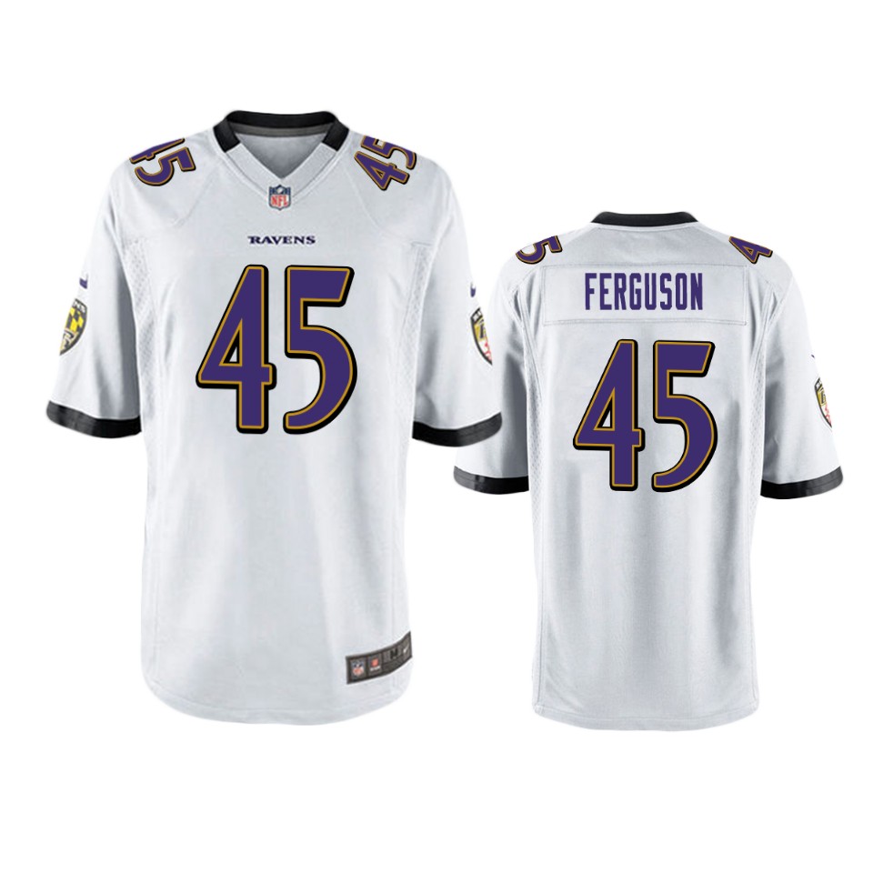 men's ravens jaylon ferguson white game jersey